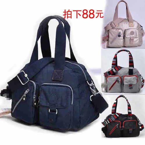 多口袋防水尼龙猴单肩包斜挎包