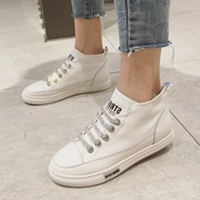 Phiên bản Hàn Quốc của thời trang rhinestone da dày đế cao giày thông thường 2019 mùa thu mới giày hoang dã cho sinh viên - Giày cao gót