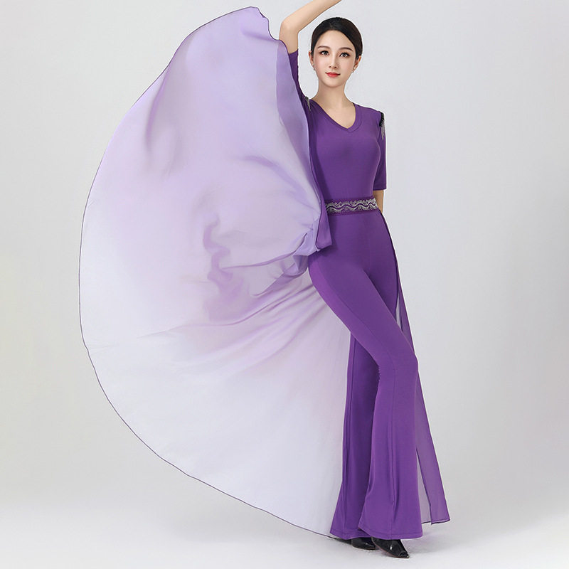 2023秋季新款形体服女子套装模特气质礼仪走秀名媛流苏训练功服装