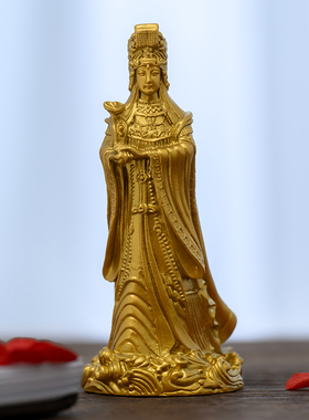 金色黄铜妈祖娘娘摆件