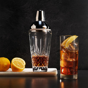 外贸出口都柏林水晶玻璃鸡尾酒摇酒器搅拌杯Glass Shake Cocktail
