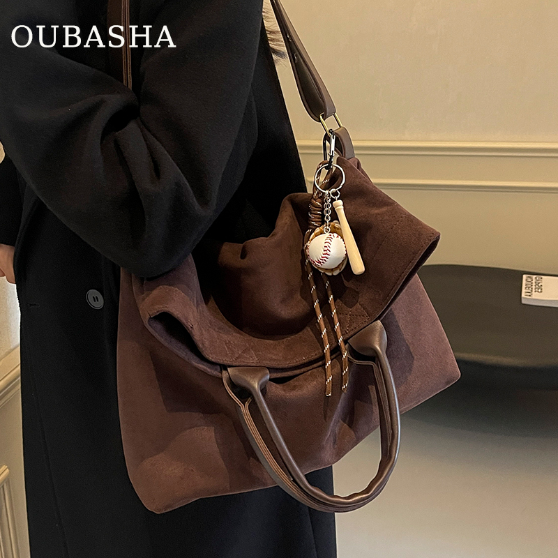 欧芭莎高级感美拉德轻奢托特包