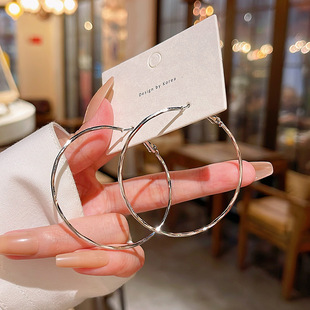 店主推荐！大圈圈耳饰爆款网红2025年脸大适合的耳环耳钉女高级感