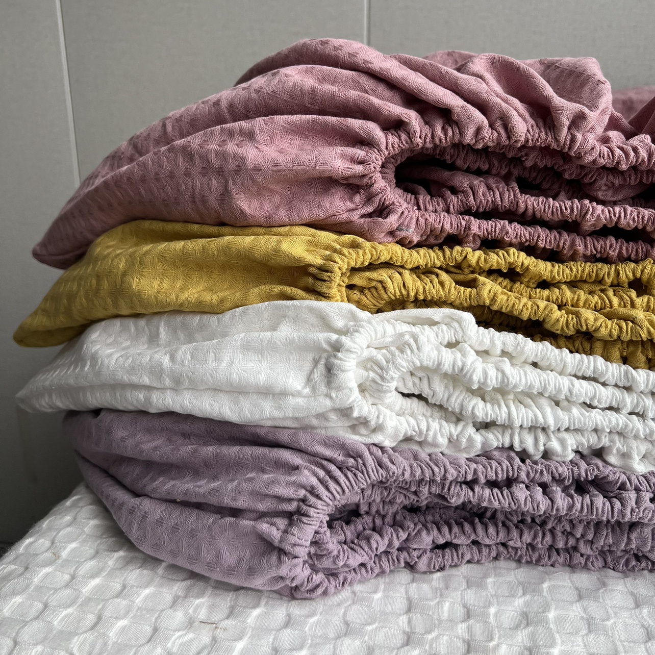 纯棉防滑加厚床罩床垫套