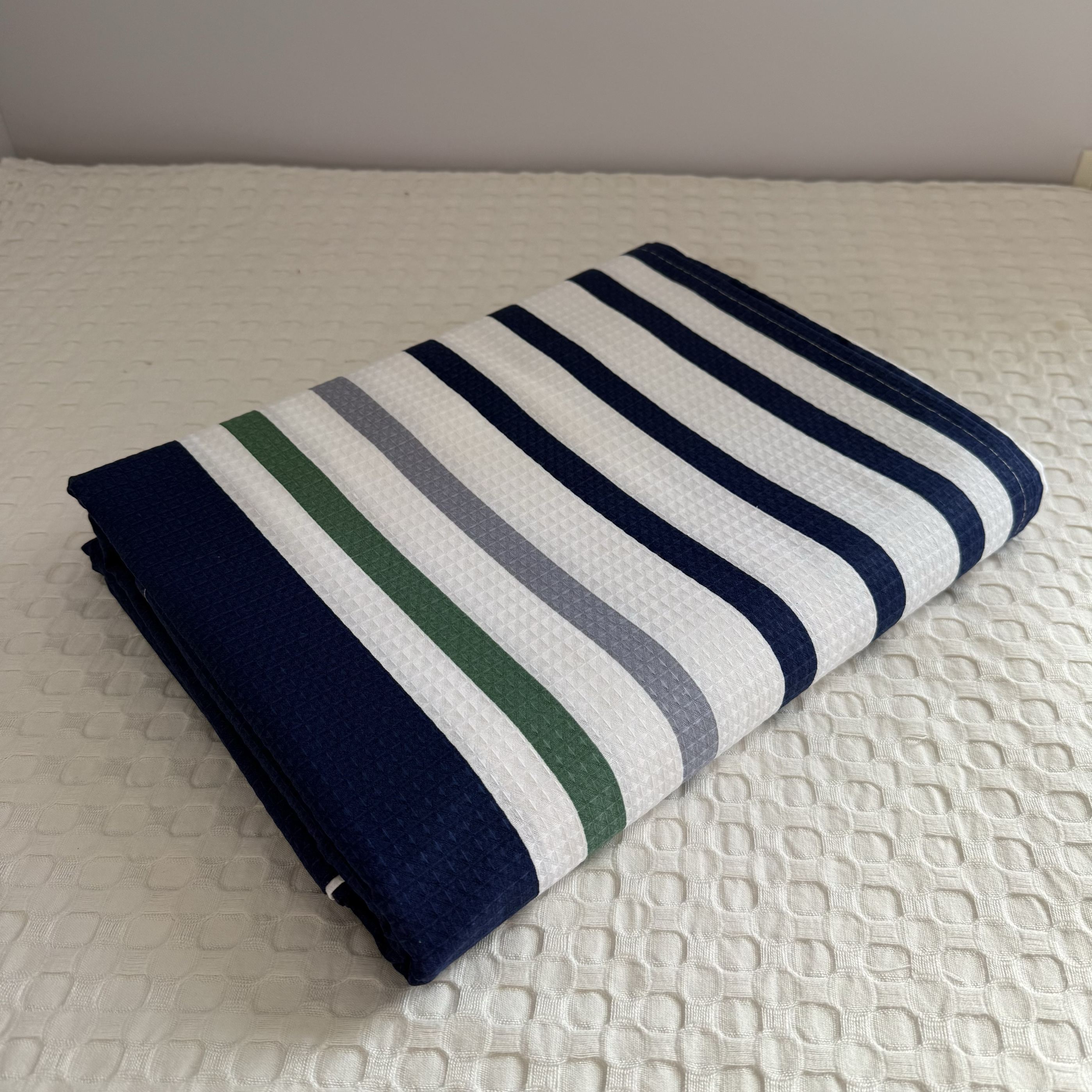 仅30条！外贸尾单全棉蜂巢华夫格床单单件纯棉加厚双人睡单清仓