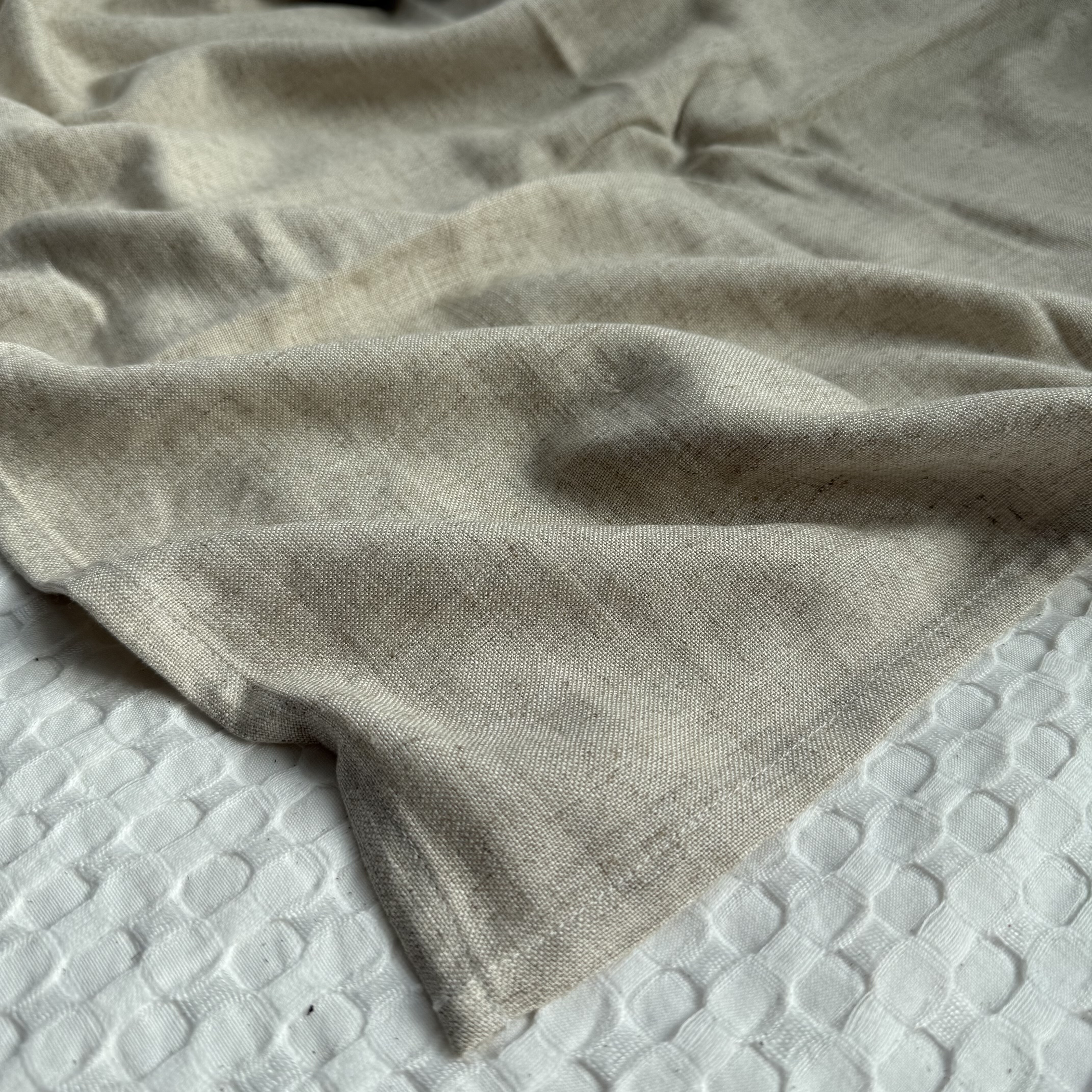 厚实雨露麻！外贸100%亚麻床单单件加厚单人纯麻原麻睡单清仓