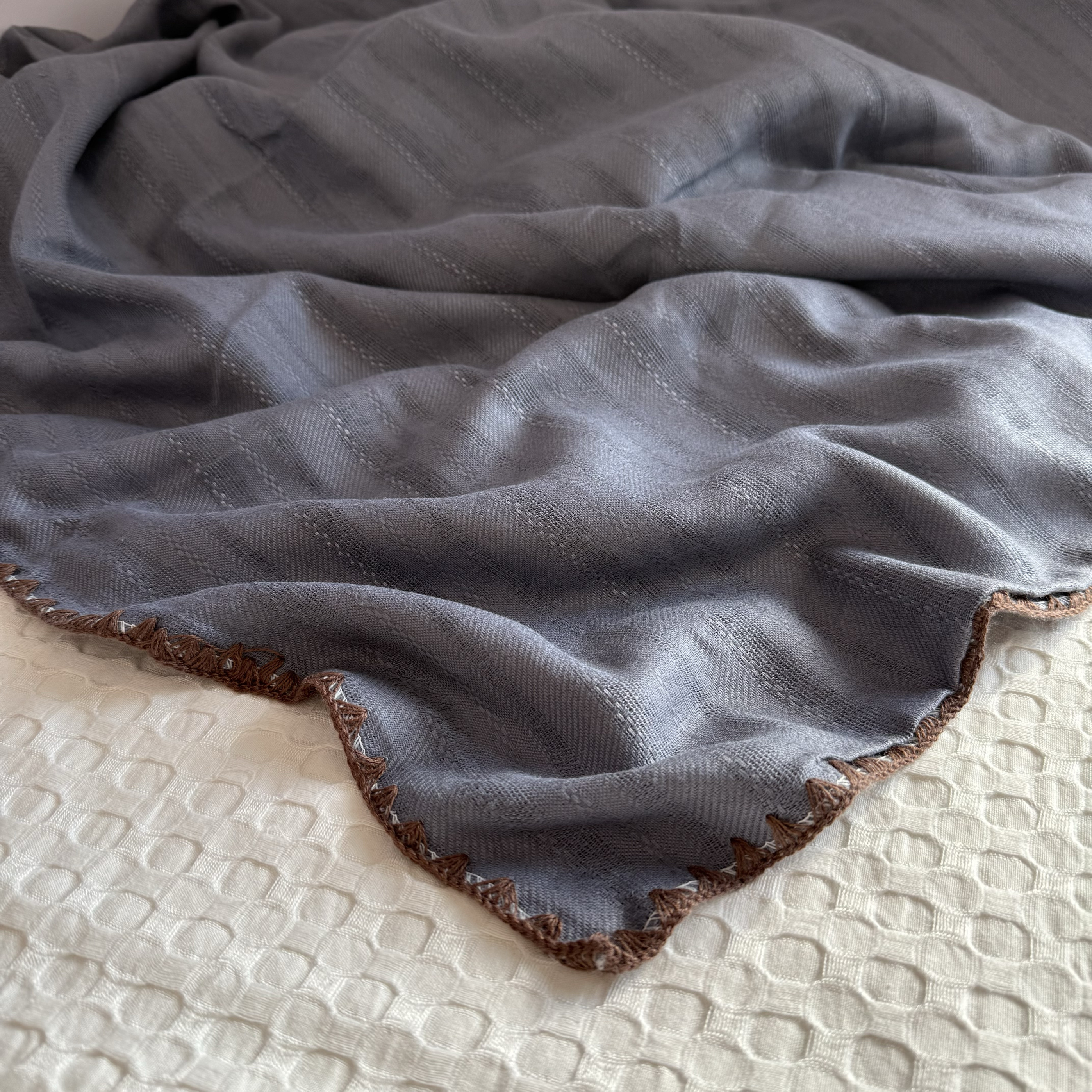 特价处理！外贸微瑕疵汉麻双层盖毯100%纯麻薄毯子休闲沙发毯清仓