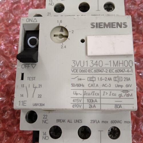 SIEMENS西门子马达保护断路器3VU13401M议价