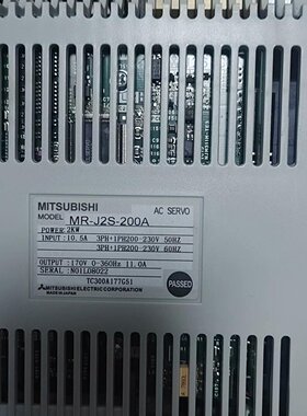 三菱伺服驱动器MRJ2S200A功能包好图片实物拍摄议价