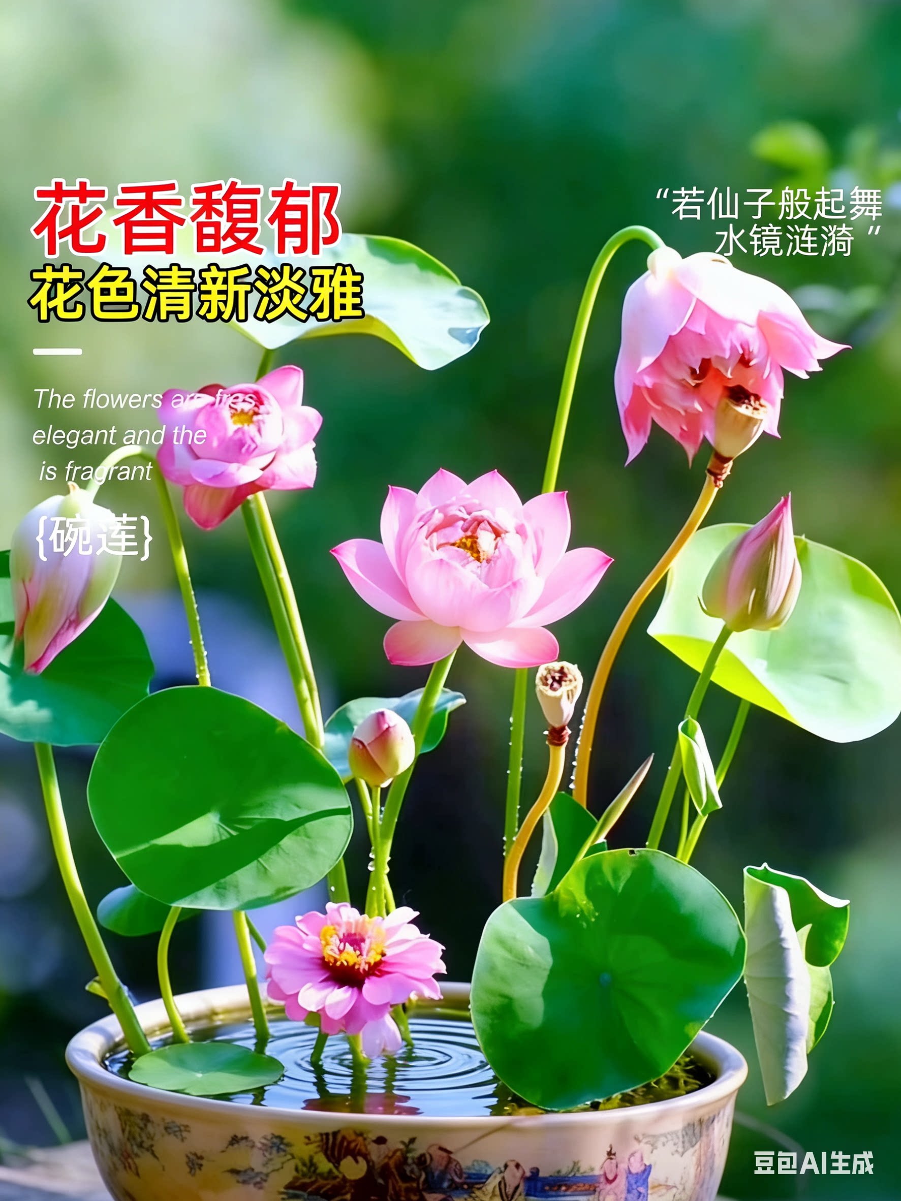 水培碗莲种籽子四季睡莲荷花水养植物种藕缸养盆栽铜钱草草籽种孑
