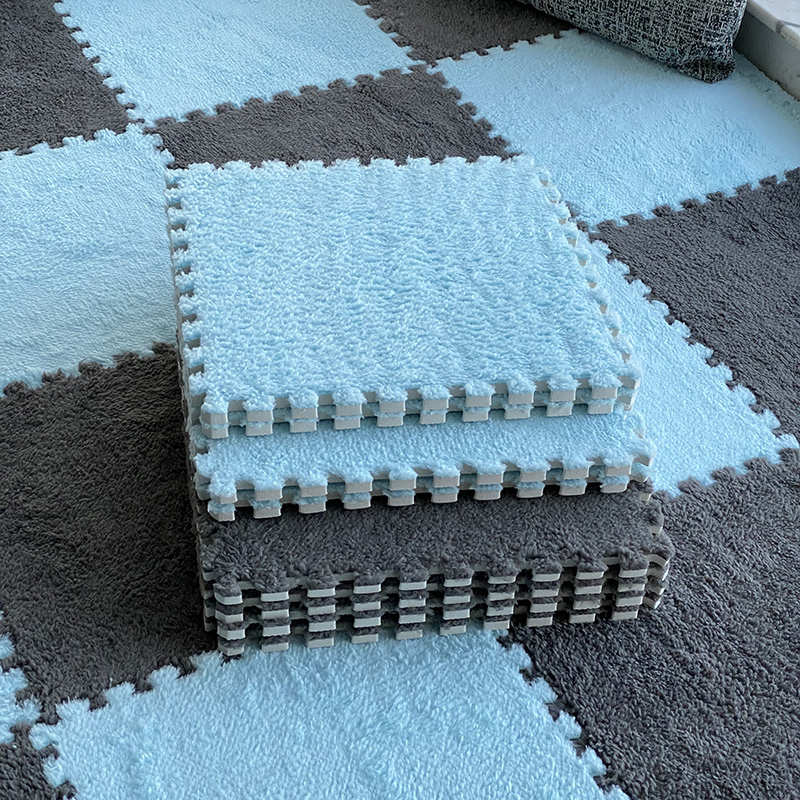 简约现代床边拼接地毯泡沫地垫