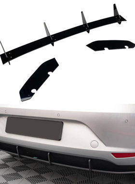 适用西雅特里昂SEAT LEON HATCHBACK MK3 2013-2016后唇刀锋改装