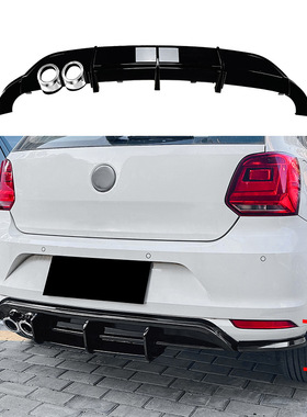 适用大众波罗 Polo MK5 6R 2009-2014 尾唇后唇扰流板外饰改装