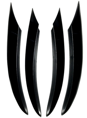 适用奔驰C级 C180L C260L C300L 19款新C级前雾灯饰条AMG风刀改装