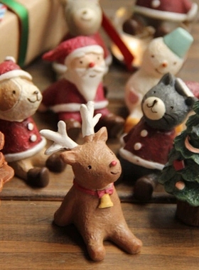 圣诞摆件圣诞节装饰品雪人麋鹿树
