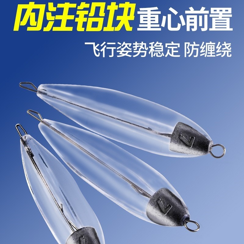 路亚加铅缓沉助投器钓翘嘴鱼渔坠