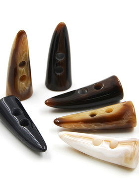 树脂牛角扣女装大衣皮草纽扣扣子冬装风衣钮扣时尚花纹外套扣毛衣