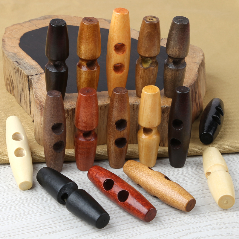 木质牛角扣扣子上衣女毛呢大衣风衣外套橄榄纽扣儿童毛衣木头钮扣