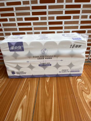 柔贝佳卷纸18卷6层湿水木浆厕纸