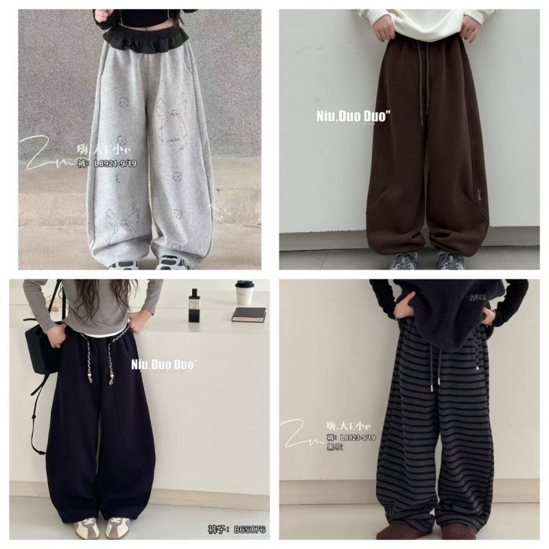 牛哆哆大E小e特价运动裤宝宝裤子男童牛仔裤裤女童针织裤加绒长裤