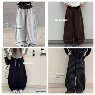 牛哆哆大E小e特价运动裤宝宝裤子男童牛仔裤裤女童针织裤加绒长裤