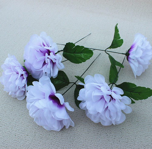 仿真菊花扫墓上坟花单支假菊花插花篮做花圈清明节花陵园墓前摆放 - 封面