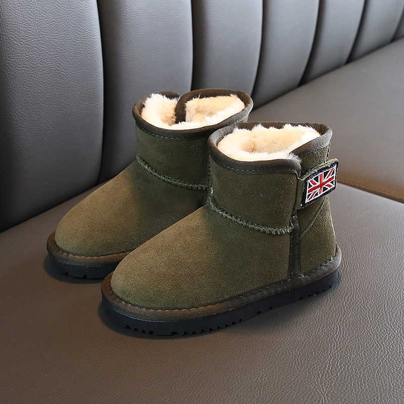 【断码清仓】儿童雪地靴女真皮男女童鞋小中大童棉鞋加绒防滑,童鞋/婴儿鞋/亲子鞋,雪地靴,淘宝优惠券,粉丝福利购,淘宝优惠卷