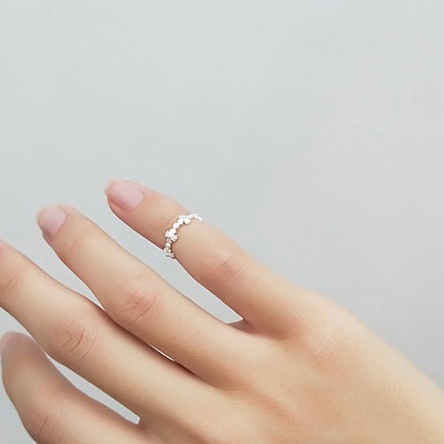 纯银时尚简约开口可调节指关节戒