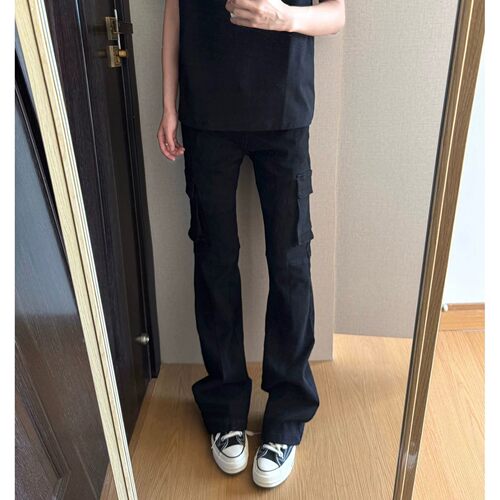 微喇vibe裤子美式高街窄版直筒裤
