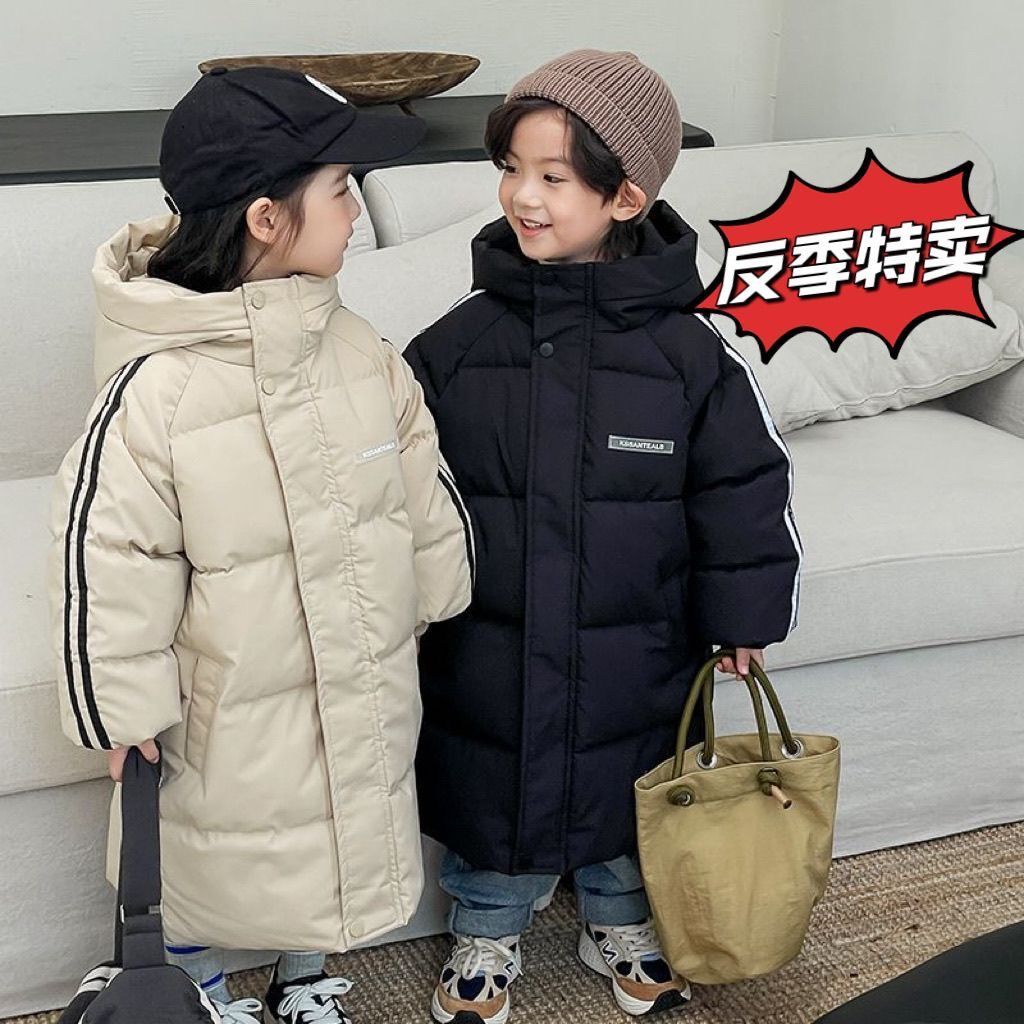 韩版儿童棉服加厚中长款