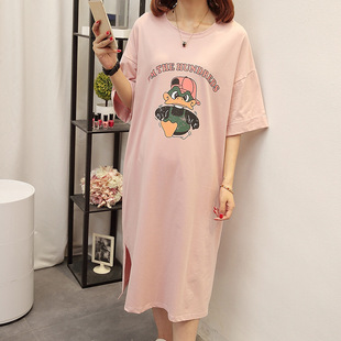 t恤上衣夏季 春装 夏天裙子韩版 孕妇装 爆款 连衣裙纯棉短袖 夏季 夏装