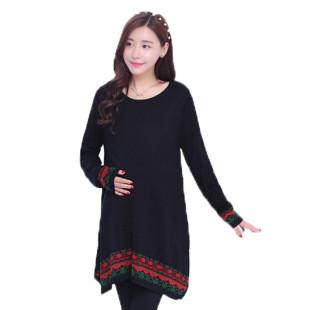 韩版 孕妇装 春秋装 大码 好质量 孕妇毛衣 打底毛衣裙上衣秋冬装 时尚