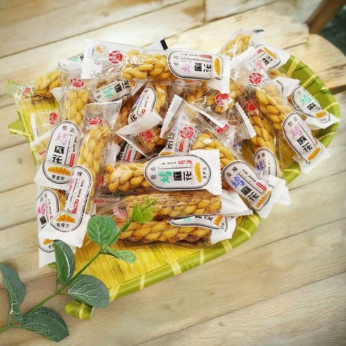 4月新货青藏特产多吉才仁青稞藜麦烤麻花甜味咸味非油炸食品散装 - 封面
