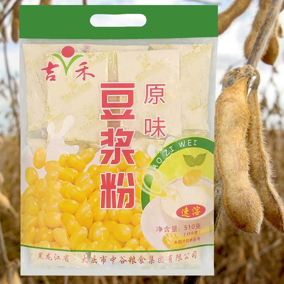 东北吉禾速溶豆粉原味豆浆粉510g*4袋 熟豆粉大庆杜尔伯特生产,咖啡/麦片/冲饮,豆浆,淘宝优惠券,粉丝福利购,淘宝优惠卷