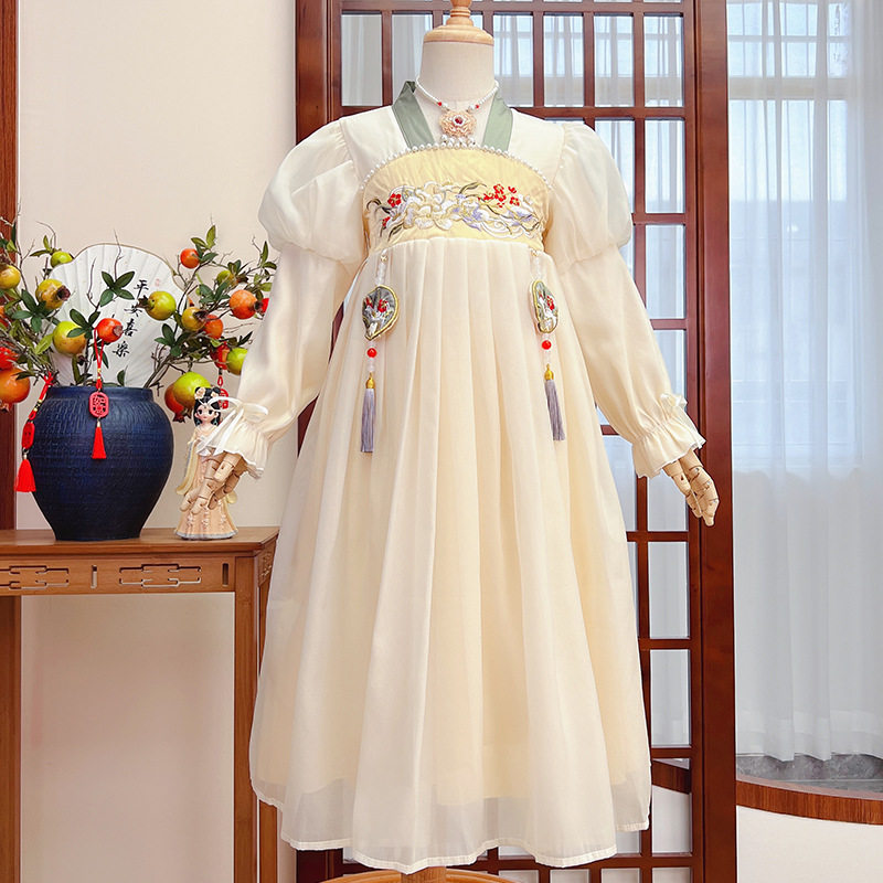 女童汉服超仙齐胸襦裙春秋连衣裙