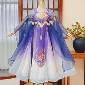 夏装 汉服女童夏季 公主裙女孩超仙古风唐装 儿童古装 连衣裙2026新款