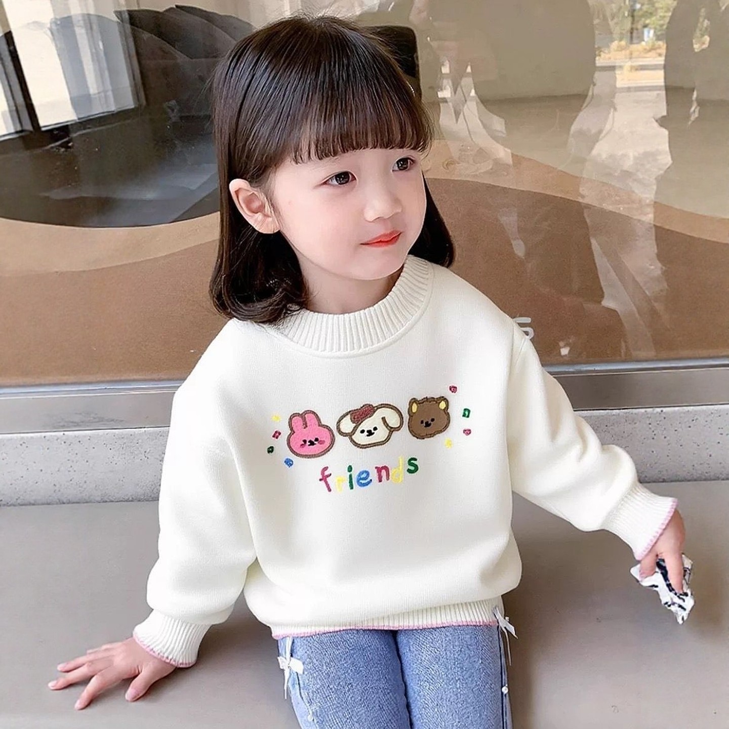 女童一体绒打底毛衣秋冬宝宝加绒加厚内搭针织衫中小童保暖毛线衣,童装/婴儿装/亲子装,毛衣/针织衫,淘宝优惠券,粉丝福利购,淘宝优惠卷