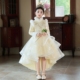女童礼服秋冬加厚高端花童婚礼女孩生日儿童主持人钢琴演奏演出服