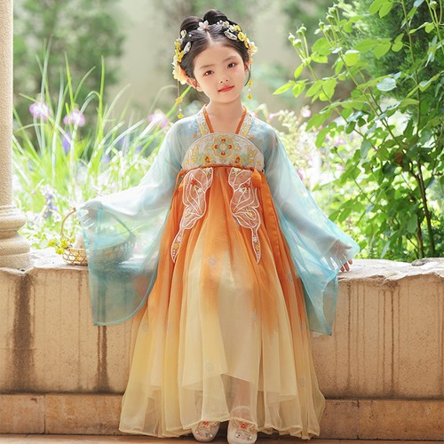 汉服女童秋季儿童超仙古装连衣裙