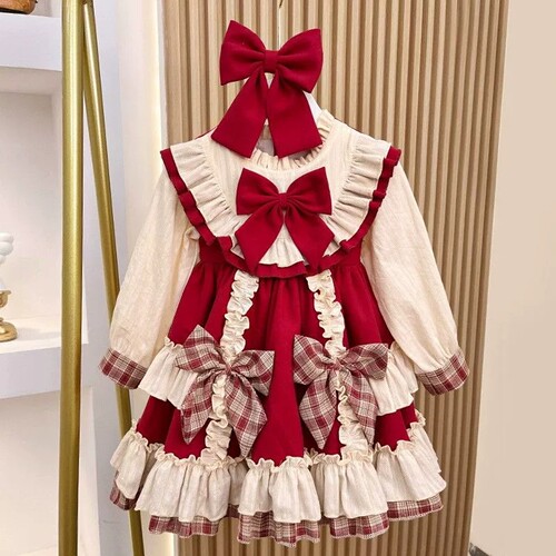 女童洛丽塔公主裙秋冬生日礼服裙