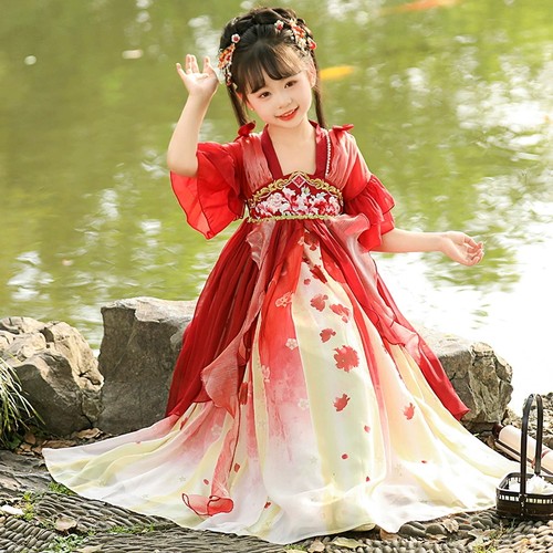 女童汉服夏季超仙公主连衣裙
