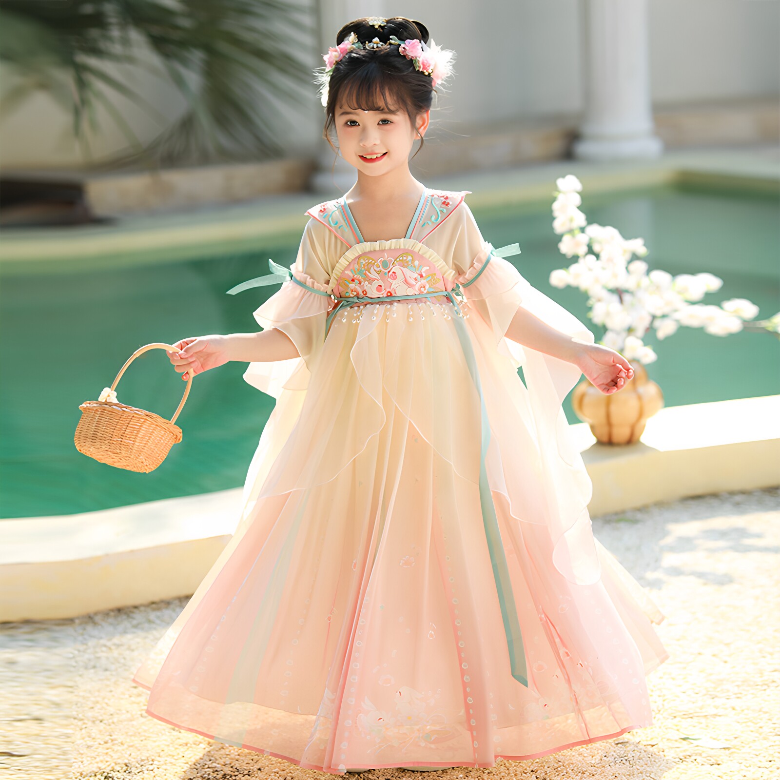 女童汉服夏季古风连衣裙古装襦裙