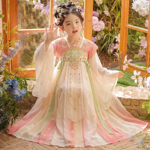 女童汉服古风连衣裙秋季古装裙子