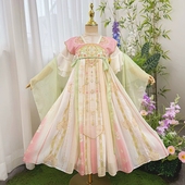 女孩夏款 汉服女童中国风夏季 儿童超仙唐装 2026新款 古风公主裙 古装