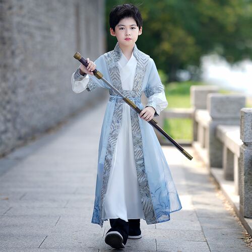 男童汉服秋季男孩国风唐装演出服