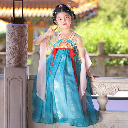 女童汉服连衣裙夏季超仙齐胸襦裙