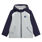 李宁2026新款 男大童加绒保暖防泼水宽松运动风衣YFDW083