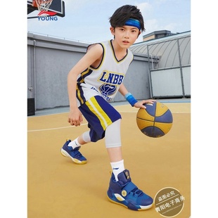 运动套装 李宁童装 篮球系列篮球裤 男小大童新款 篮球比赛套装