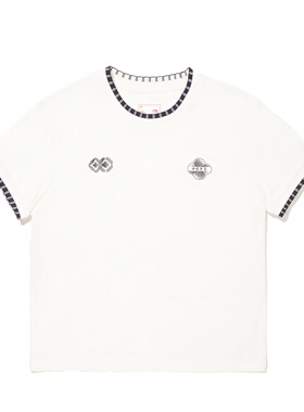 李宁2025夏季新款女子柔软亲肤宽松百搭圆领休闲运动短袖AHSV996