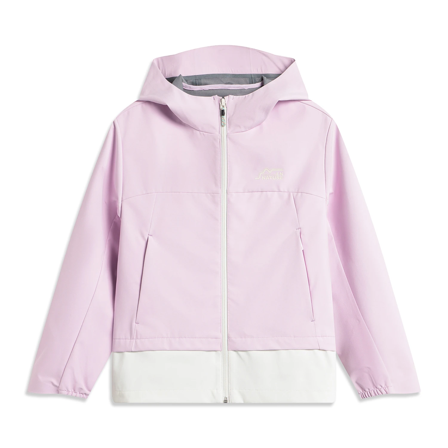 李宁女大童防泼水防风排湿宽松运动风衣YFDV098-2